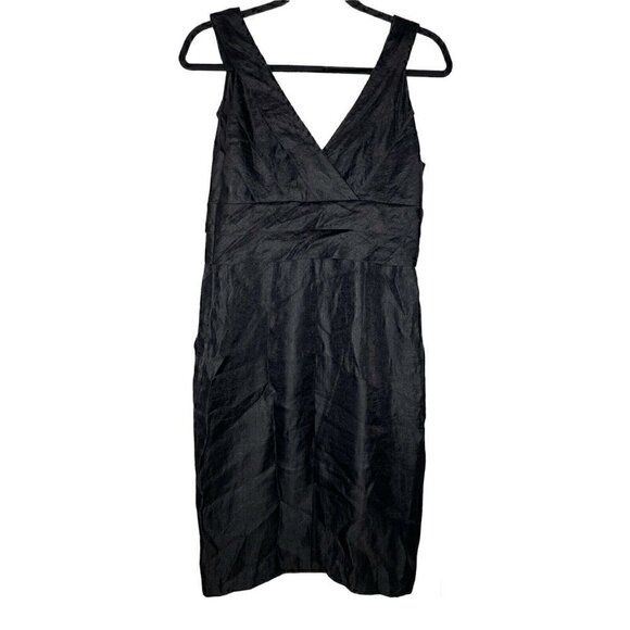 Adrianna Papell Occasions Dress Size 8 Women's Sleeveless Black Formal Pockets - Picture 2 of 6